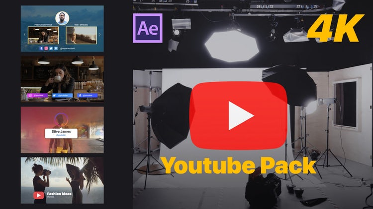 AE模板Youtube Pack